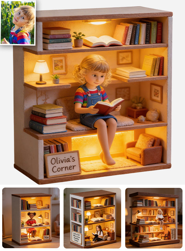 Love Reading - Personalized Book Acrylic LED Night Light