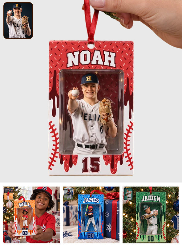 Love Baseball - Personalized Baseball Premium 3D Ornament