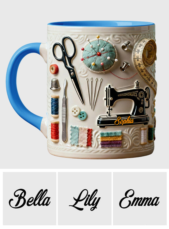 Love Sewing - Personalized Sewing Accent Mug