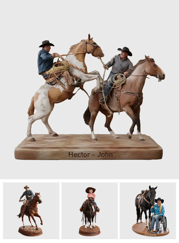 Strong Cowboys - Personalized Western Outfit Custom Shaped Acrylic Plaque