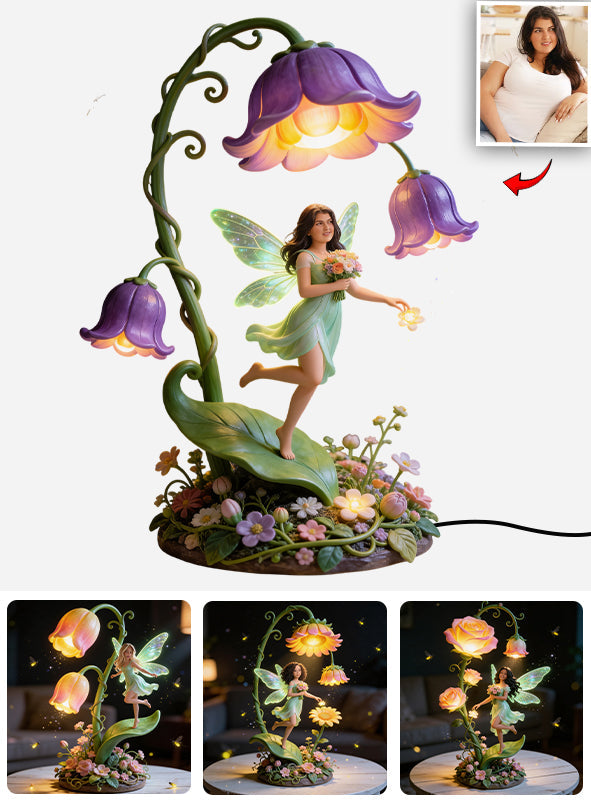 Self Love Gift, Gift for Women - Personalized Flower Lover Acrylic LED Night Light