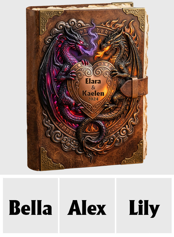 You & Me We Got This - Personalized Dragon Leather Journal