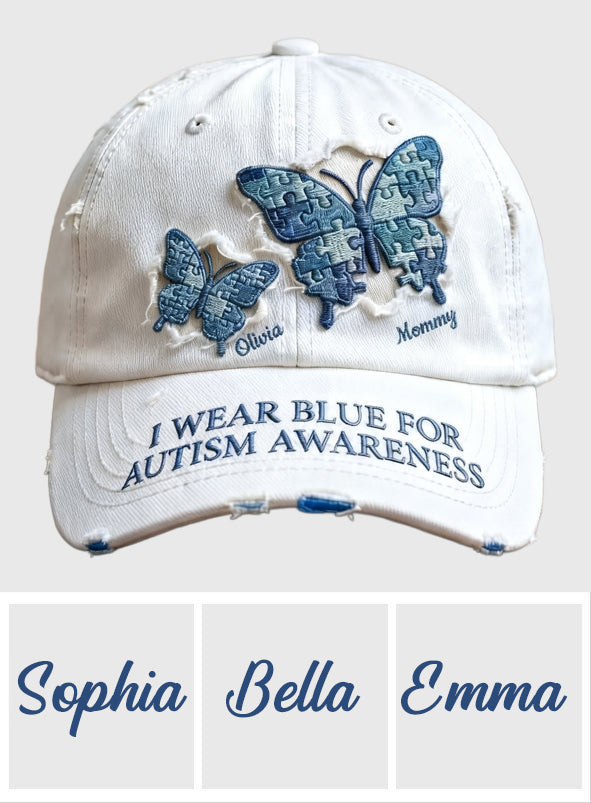 Puzzle Butterfly - Personalized Autism Awareness Classic Cap