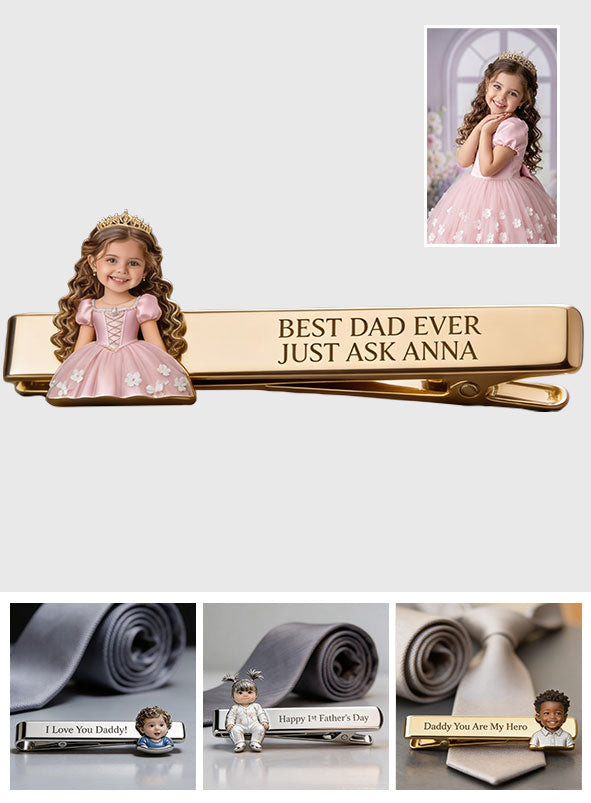 Perfect Father's Day Gift - Personalized Father Tie Clip