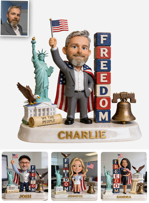 Patriotic Gift For Colleague - Personalized Colleague Custom Shaped Acrylic Plaque