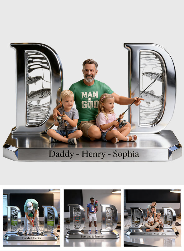 Luxury Dad & Hobby - Personalized Father Custom Shaped Acrylic Plaque