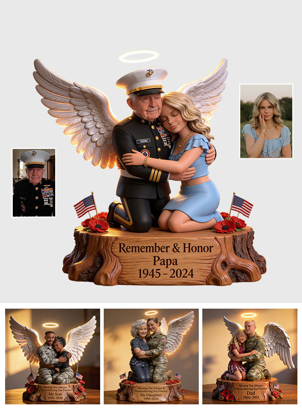 Remember And Honor - Personalized Acrylic LED Night Light