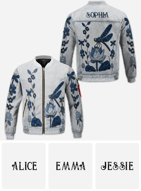 Love Dragonfly - Personalized Dragonfly Bomber Jacket