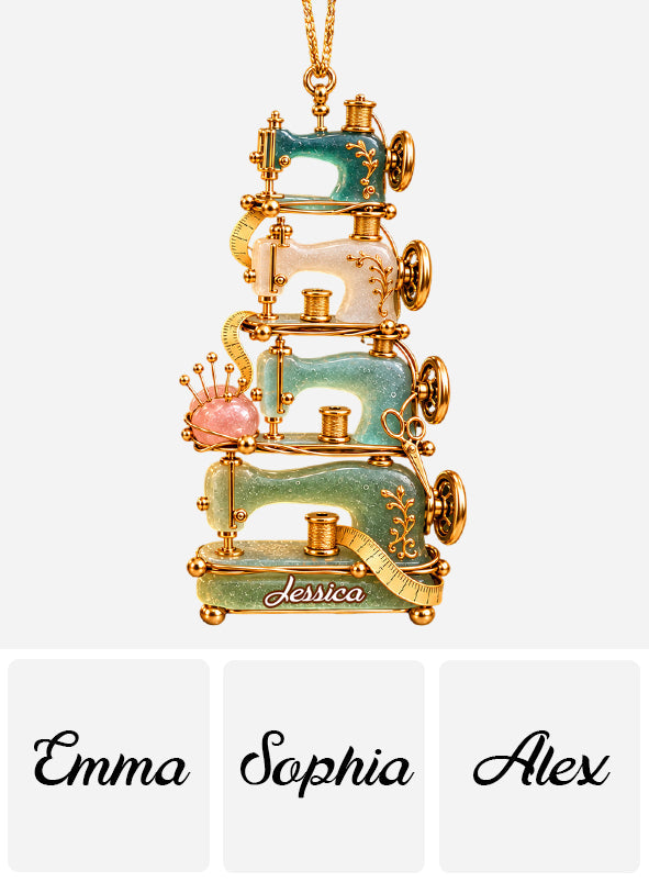 Love Sewing - Personalized Sewing Ornament