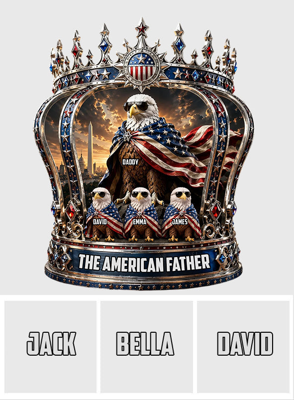 The American Father - Personalized Father Custom Shaped Acrylic Plaque