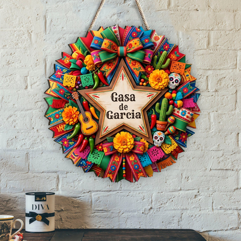 Mexican Fiesta Cinco De Mayo - Personalized Cinco de Mayo Custom Shaped Wood Sign