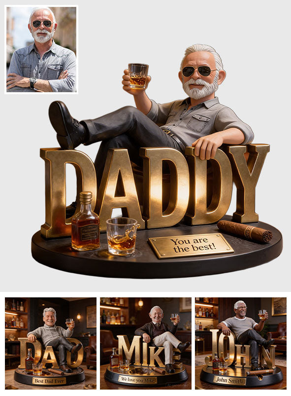 Whiskey And Cigar Lover, Gift for Men - Personalized Whisky Custom Shaped Acrylic Plaque