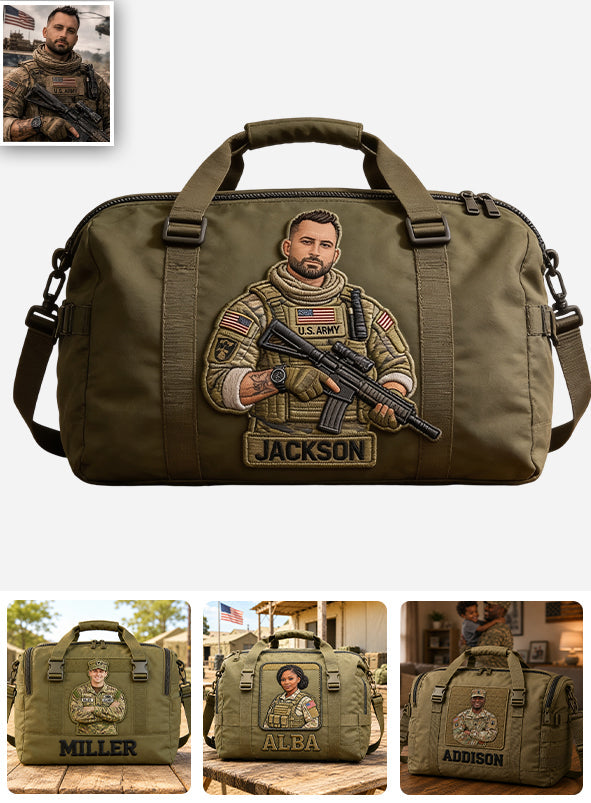 Thank You For Your Service - Personalized Veteran Duffle Bag