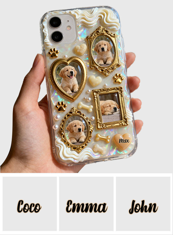 The Golden Gallery Case - Personalized Dog Clear Phone Case