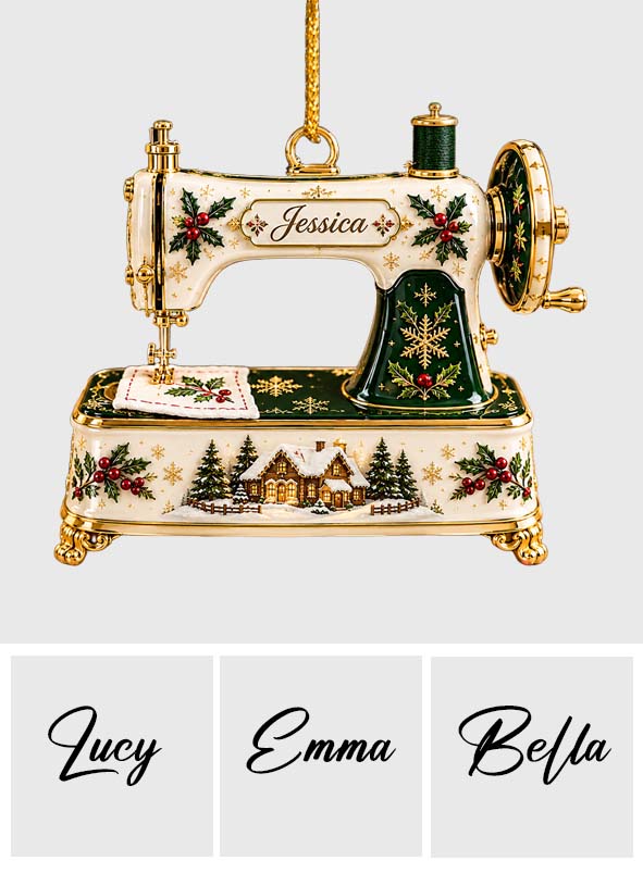 Love Sewing - Personalized Sewing Premium 3D Ornament