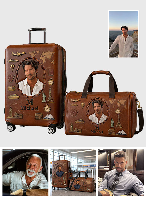 Men Luxury Travel Item - Personalized Travelling Luggage Cover