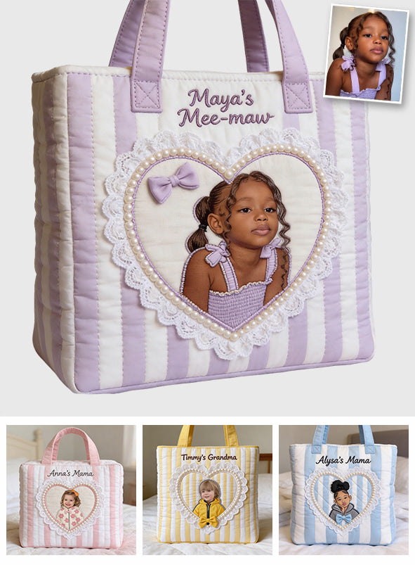 Unique Gift For Her/Mother/Grandma... - Personalized Mother Quilted Tote Bag