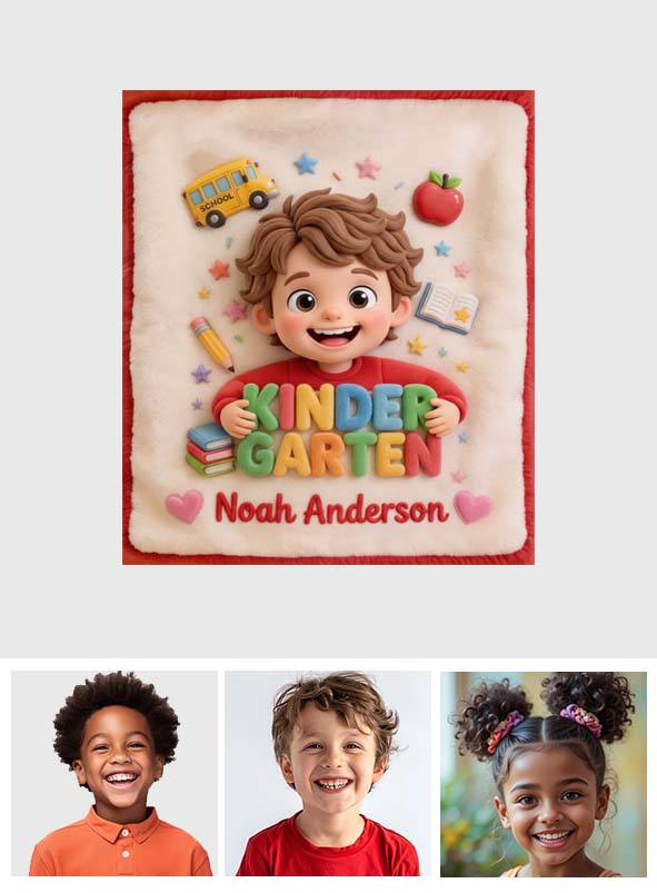 Perfect Back To School Gift - Personalized Kid Blanket