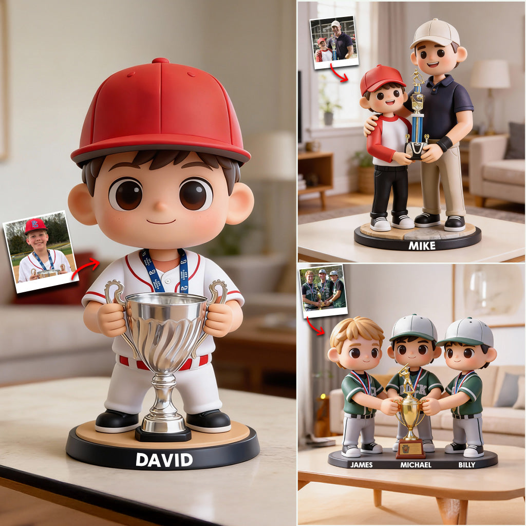 Trophy Moments - Personalized Baseball Custom Shaped Acrylic Plaque