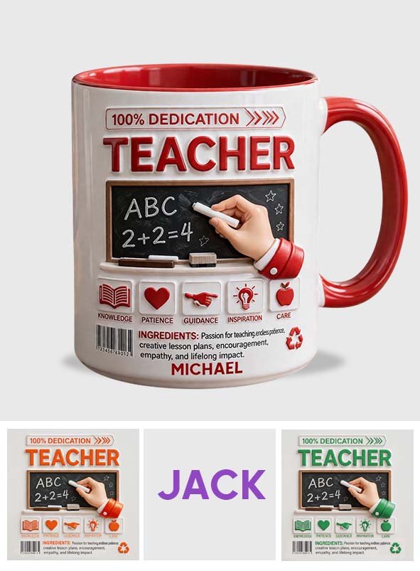 Teacher Portfolio - Personalized Teacher Accent Mug