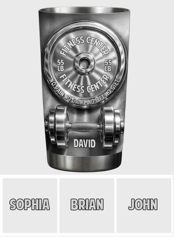 No Pain No Gain - Personalized Fitness Tumbler