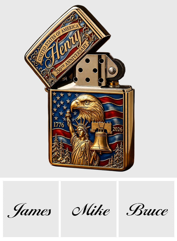 USA 250th Anniversary - Personalized Patriot Lighter