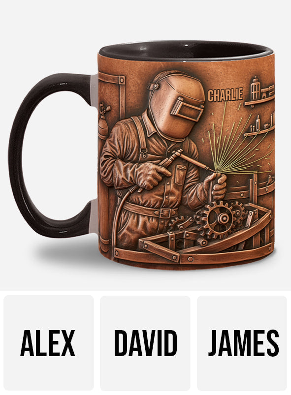 Strongest Welder - Personalized Welder Accent Mug