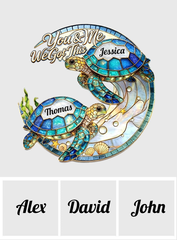 We Got This - Personalized Turtle LED Light Acrylic Sign