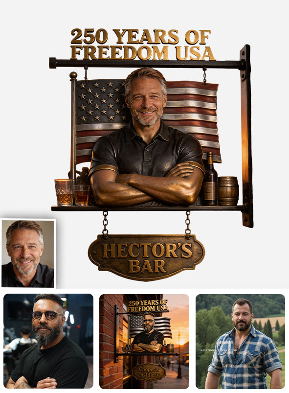 Whiskey Bar Custom From Photo - Personalized Whisky Wooden Wall Mount Sign