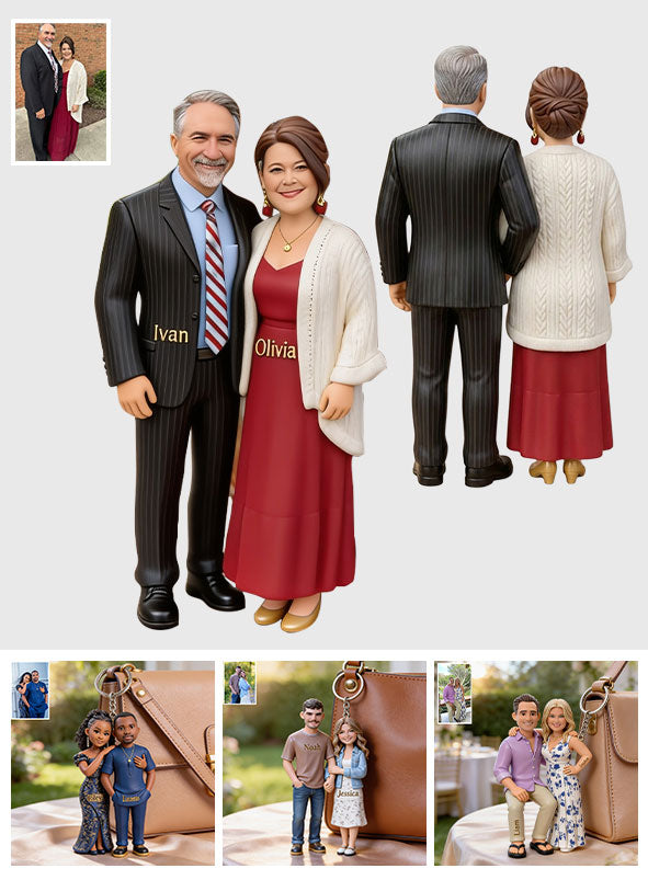 You & Me We Got This - Personalized Couple 3D Figure Ornament/ Keychain