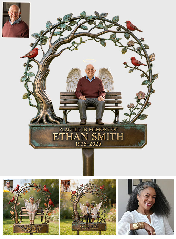 Planted In Memory Of - Personalized Memorial Acrylic Garden Sign/ Acrylic Plaque Sign