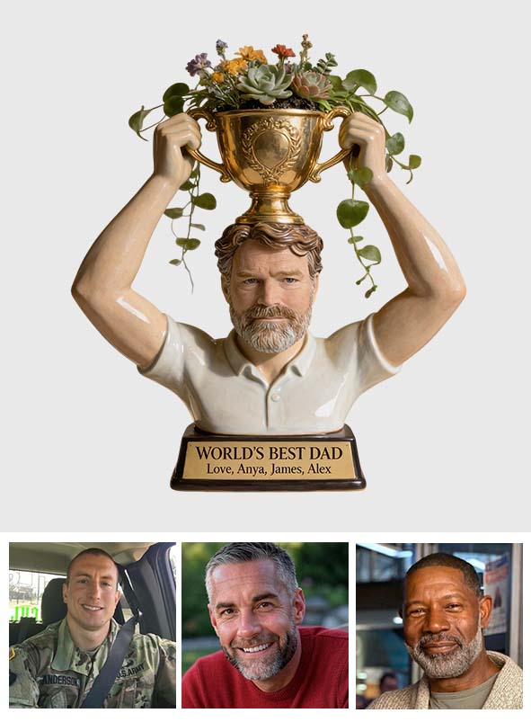 World's Best Dad - Personalized Father Acrylic Pot