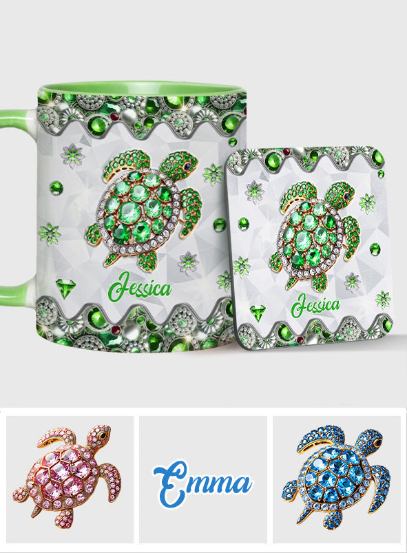 Love Turtles - Personalized Turtle Accent Mug