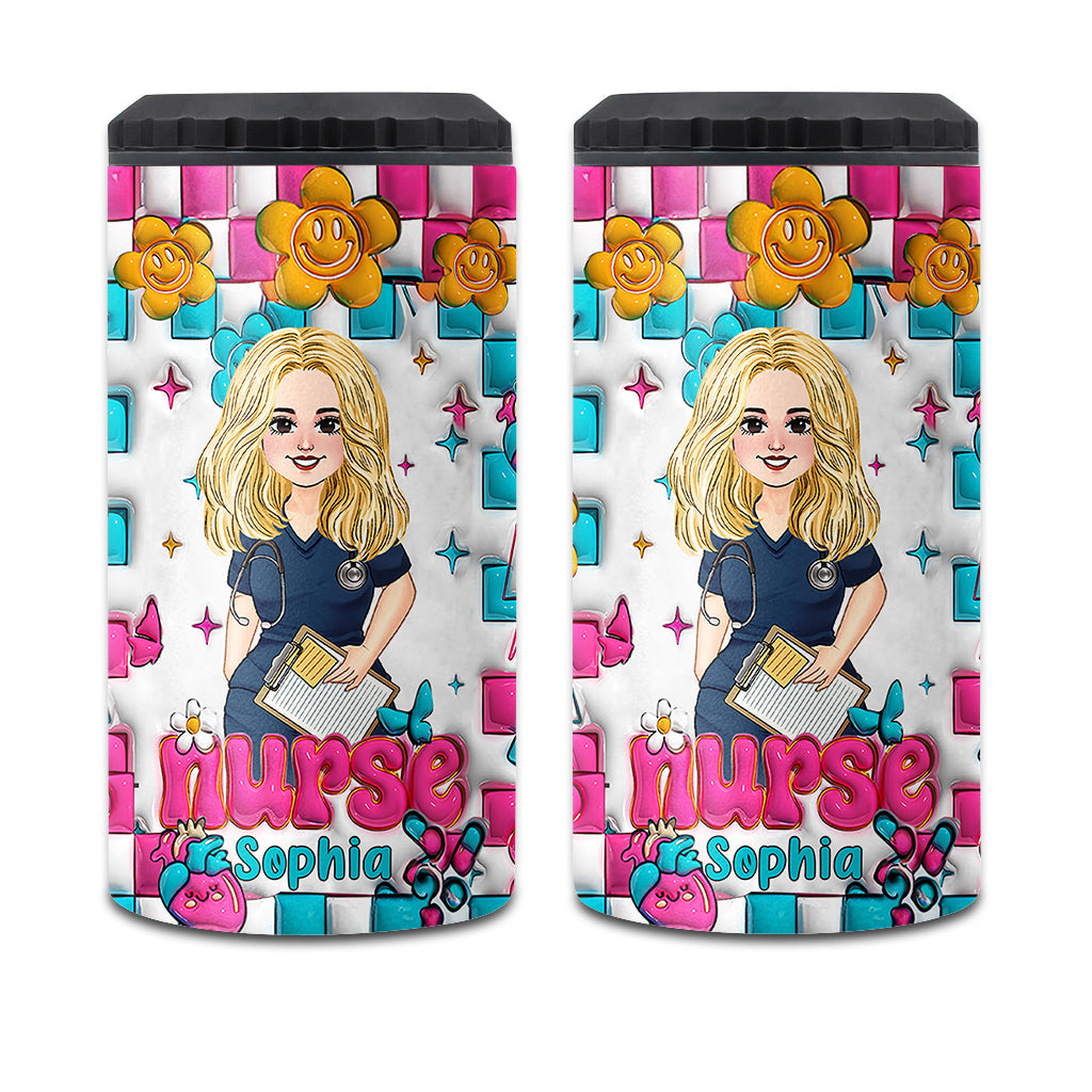 Nurse Life - Personalized Nurse Can Cooler