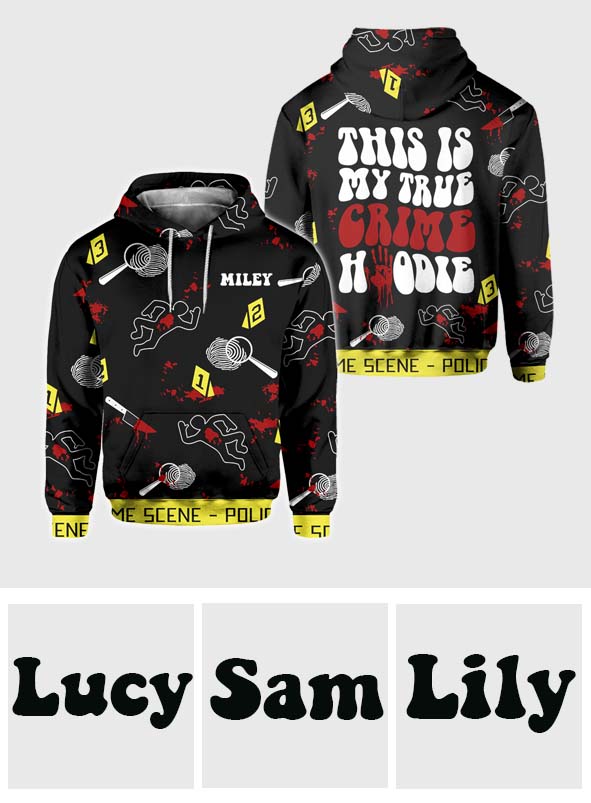 True Crime Hoodie - Personalized All Over Shirt