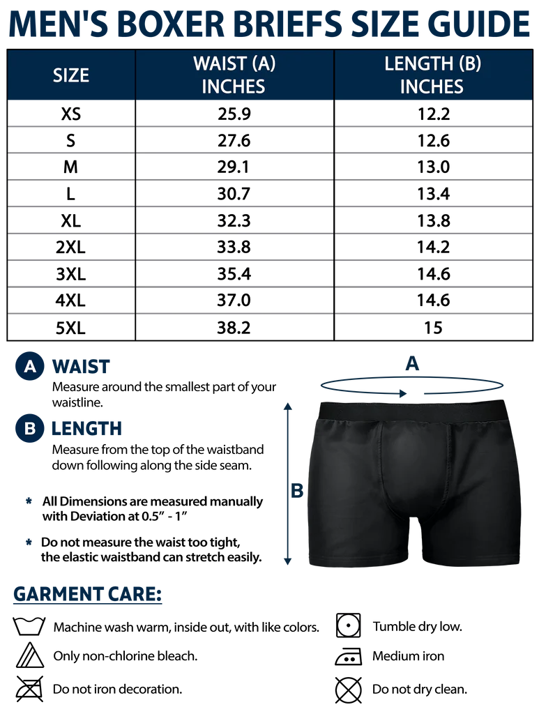 "Think of Me Every Time You Take Off These – Romantic and Funny Personalized Boxer Briefs for Him"
