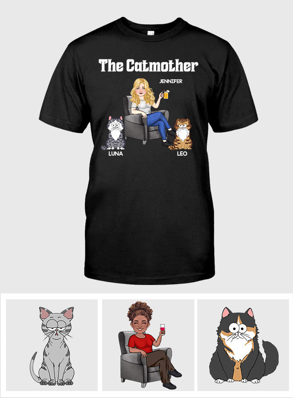 The Catmother - Personalized Cat T-shirt And Hoodie