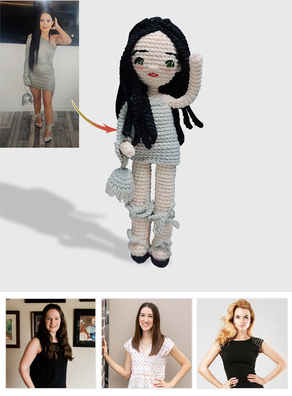 Your Doll - Personalized Step Mom Hand Knitted Doll