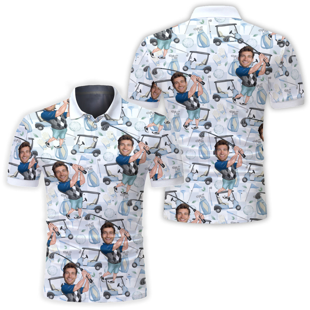 The Best Gift For Golf Dad, Uncle, Husband... - Personalized Golf Polo Shirt
