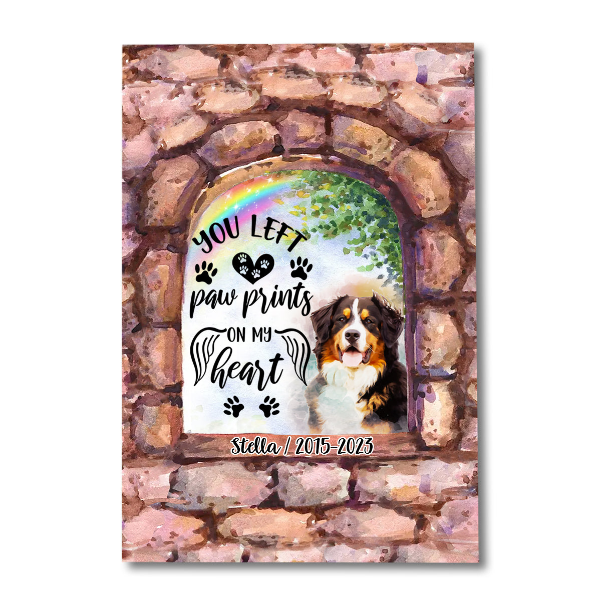 No Longer By My Side - Personalized Dog Canvas And Poster