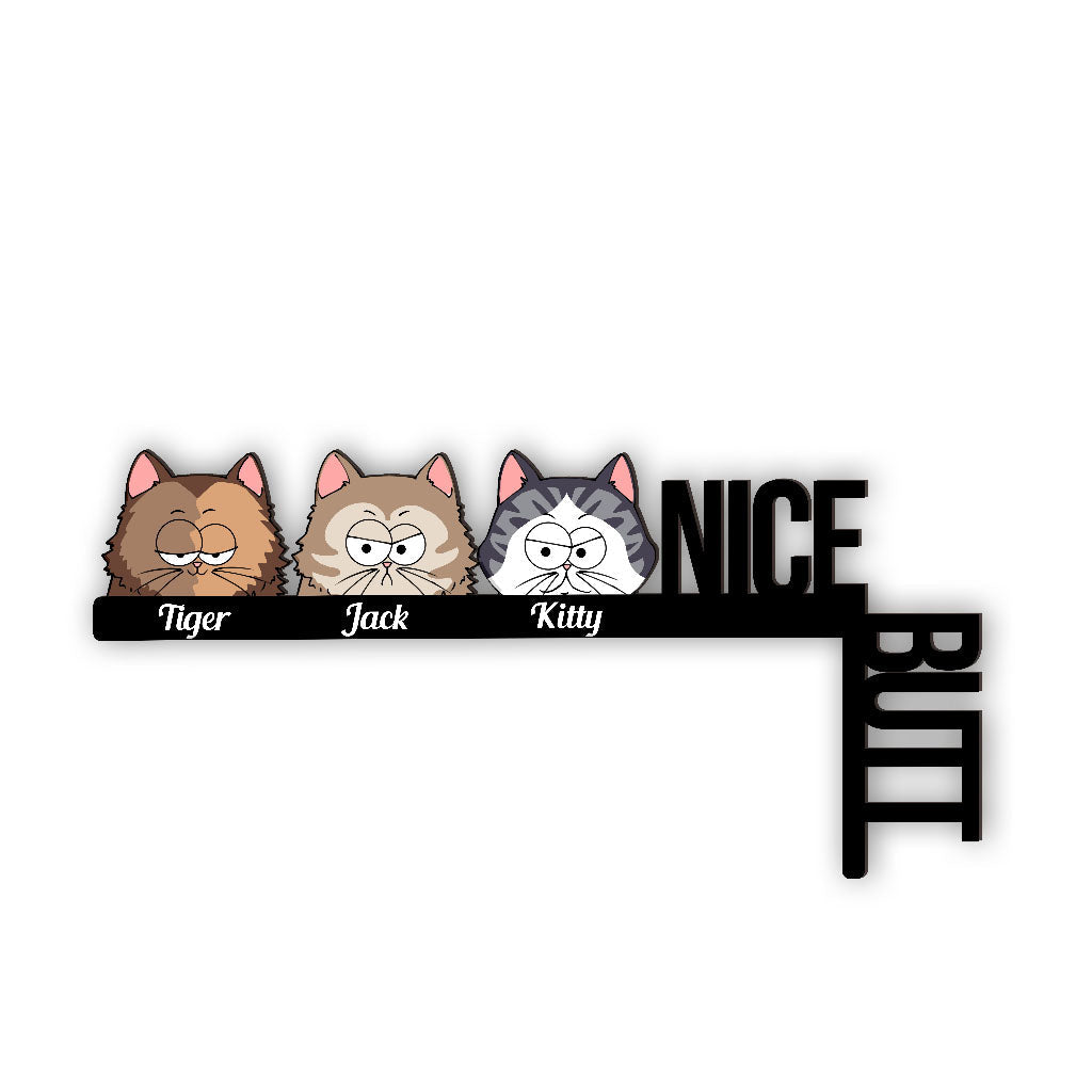 Nice Butt - Personalized Cat Door Frame Decoration