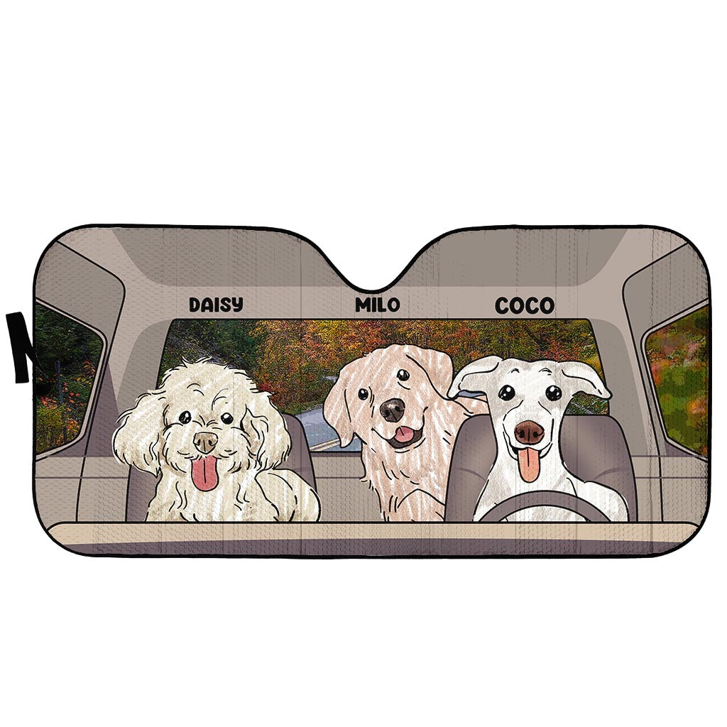Lovely Paws - Personalized Dog Car Sunshade