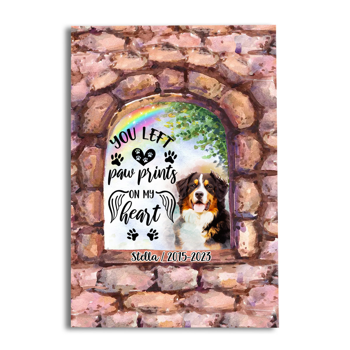 No Longer By My Side - Personalized Dog Canvas And Poster