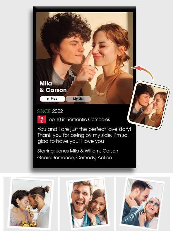 Our Romance Movie - Personalized Couple Canvas And Poster