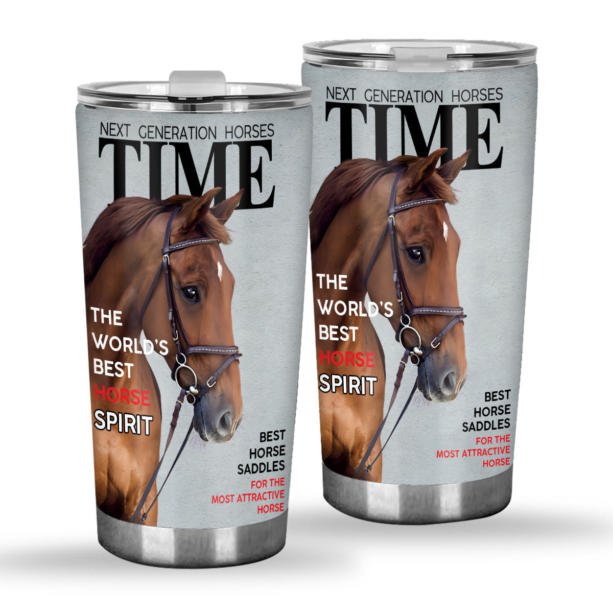 Magazine Covers - Personalized Horse Tumbler