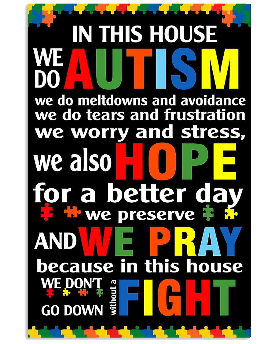 In This House We Do Autism - Autism Awareness Poster 0921