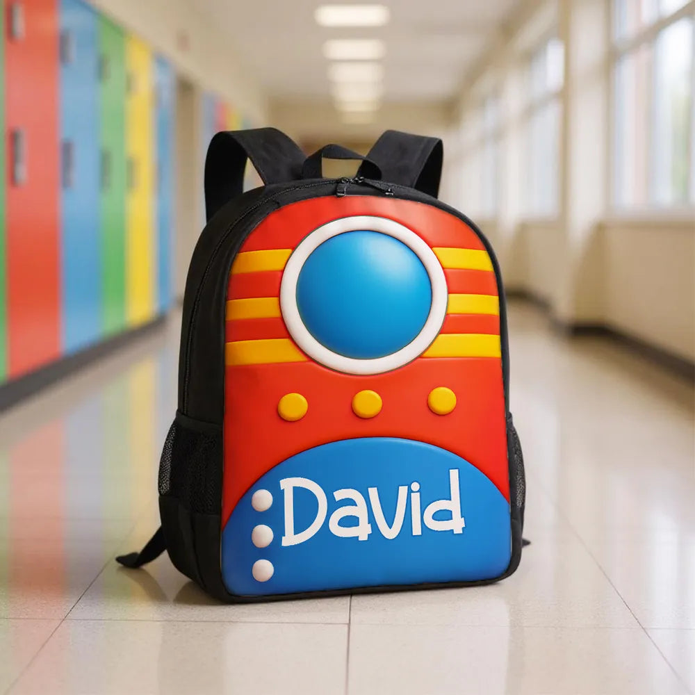 Customized Kids School Backpack with Name & Unique Design β Creative Back-to-School Gift for Son or Grandkid