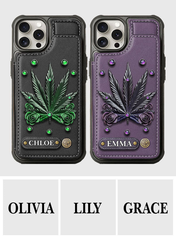 Beautiful Marijuanas - Personalized Weed Wallet Phone Case