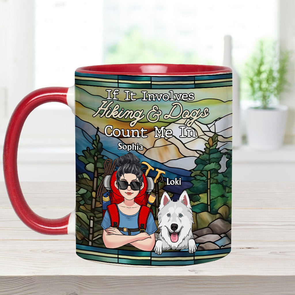 And She Lived Happily Ever After - Personalized Hiking Accent Mug