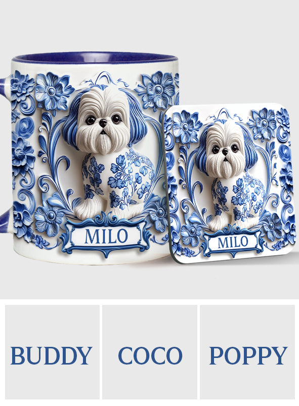 Cute Dog - Personalized Dog Accent Mug